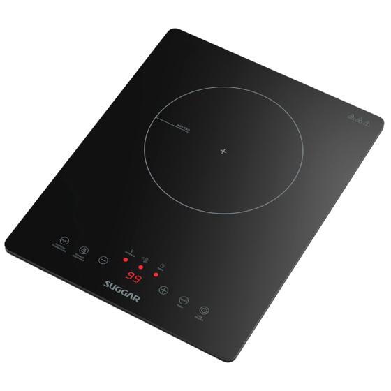 Imagem de Cooktop de Indução Suggar Vitrocerâmico 1 Queimador Preto 220V FG0122VC