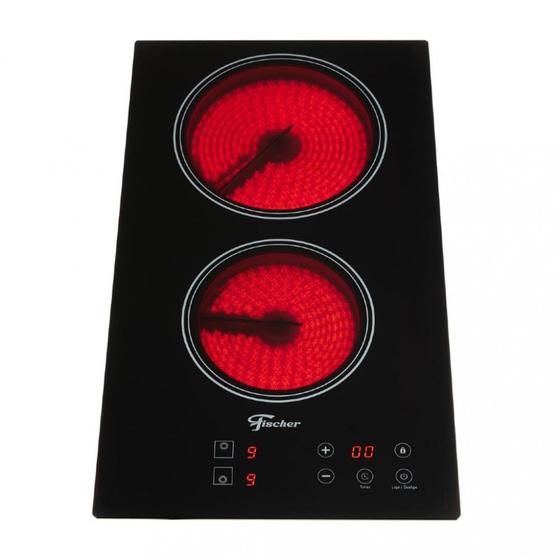 Imagem de Cooktop Elétrico 2 Bocas Fischer Mesa Vitrocerâmica Touch