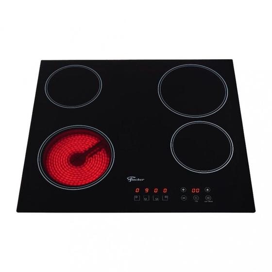 Cooktop Elétrico 4 Bocas Fischer Mesa Vitrocerâmica Touch Cooktop 4