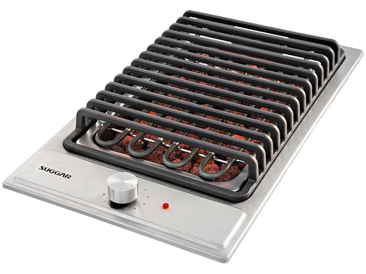 Imagem de Cooktop Elétrico com Grelha Suggar Inox Barbecue