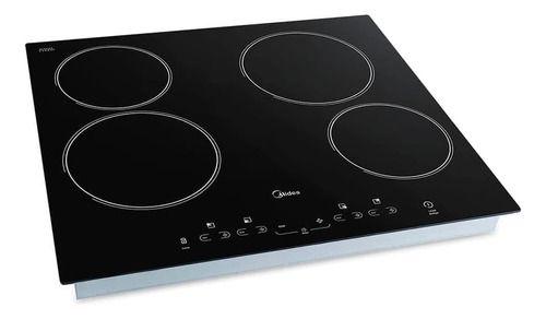 Cooktop 4 Bocas Midea Preto - Vitrocerâmico - Elétrico 220v - Cca40p2 Cooktop 4 Bocas Midea Preto - Vitrocerâmico - Elétrico 220v - Cca40p2