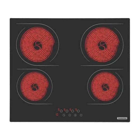 Cooktop Elétrico Tramontina New Square 4 Bocas Vitrocerâmico 220V