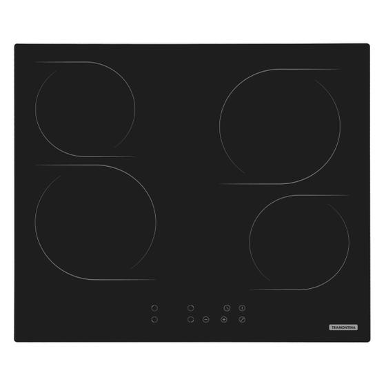 Cooktop Elétrico Tramontina New Square 4EV 60 Vitrocerâmico com 4 Áreas de Aquecimento Menor preço em Cooktop Elétrico Tramontina New Square 4EV 60 Vitrocerâmico com 4 Áreas de Aquecimento