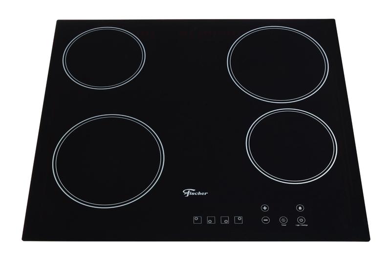 Cooktop Fischer 4 Bocas Elétrico Touch Screen Vitrocerâmico 3000673476