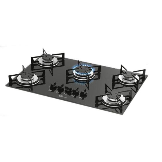 Cooktop Fischer 5 Bocas Preto Bivolt 1642-6985 Menor preço em Cooktop Fischer 5 Bocas Preto Bivolt 1642-6985