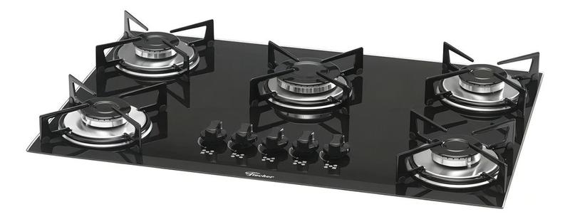 Imagem de Cooktop Fischer  5Q Gás Vidro Preto