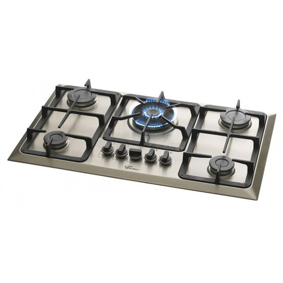 Imagem de Cooktop Fischer 5Q Tc Gas Mesa Inox Bivolt