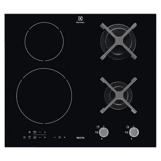 Cooktop Híbrido a Gás e Indução Electrolux 4 Bocas Preto IE60H 220V Cooktop 4 Bocas Magazine