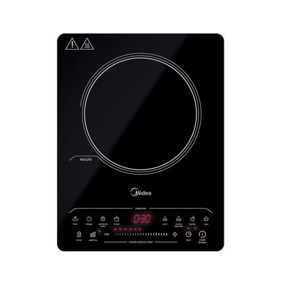 Cooktop 1 Bocas Midea Preto - Elétrico 110v - Cyad11 Cooktop 1 Bocas Midea Preto - Elétrico 110v - Cyad11