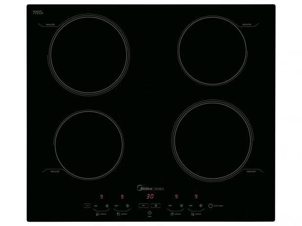 Imagem de Cooktop Indução 4 Bocas Midea Desea Acendimento Super Automático 220V