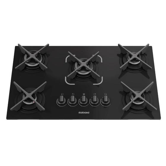 Cooktop 5 Bocas Itatiaia Preto - Itacook - Elétrico Bivolt Cooktop 5 Bocas Itatiaia Preto - Itacook - Elétrico Bivolt