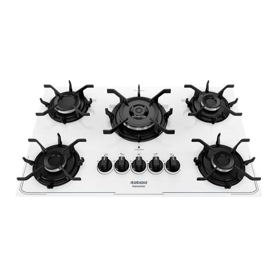 Imagem de Cooktop Itatiaia 5 bocas Itamaster Superautomático Branco - Bivolt