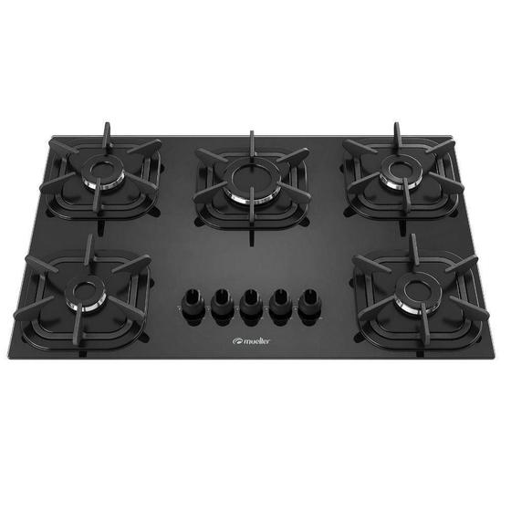 Imagem de Cooktop Mueller 5 Bocas G5 Preto Trad