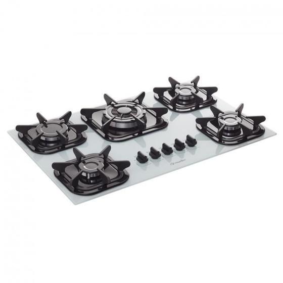 Cooktop Mueller 5 Bocas Tripla Chama Branco G5 Cooktop 5 Bocas
