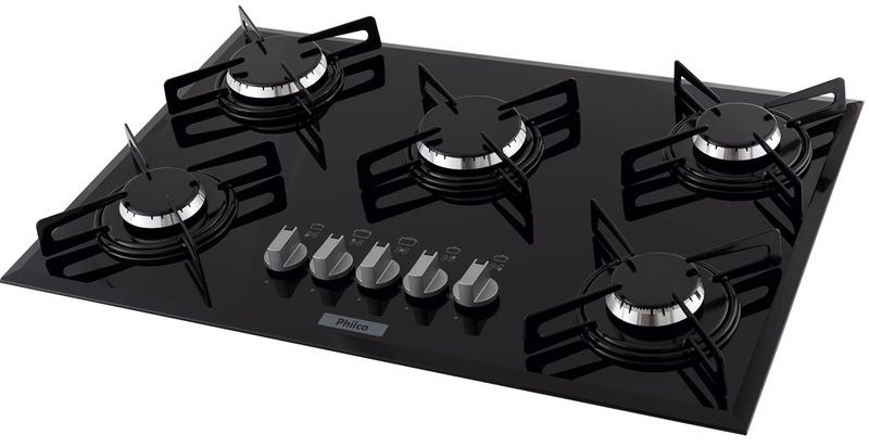 Imagem de Cooktop Philco Cook Chef 5 Bocas Vidro Temperado Bivolt