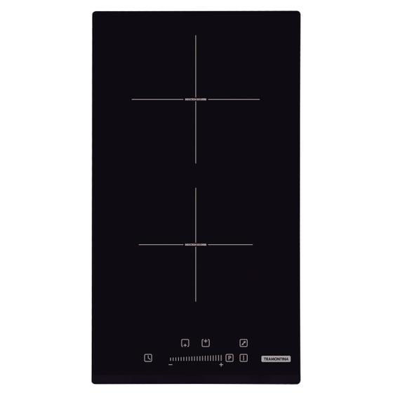 Imagem de Cooktop por Indução Tramontina Dominó Slider 2EI 30 com 2 Áreas de Aquecimento e Comando Touch