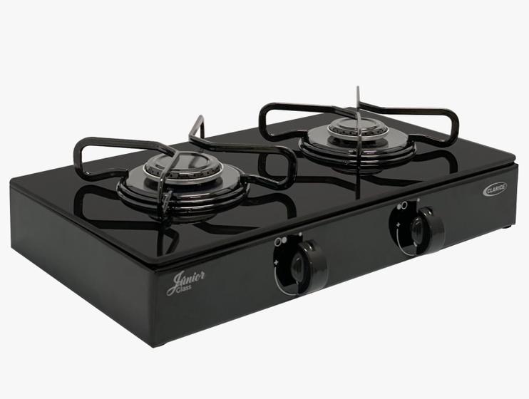 Imagem de Cooktop Sobrepor Mesa De Vidro 2 Bocas - Clarice - Preto