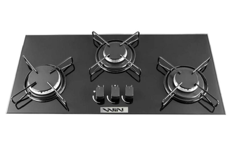 Imagem de Cooktop Win 3 Bocas de Embutir Preto Acend Automático