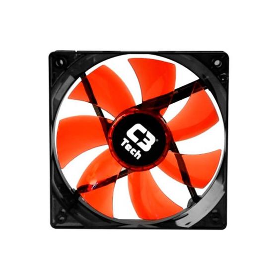 Imagem de Cooler 120mm C3 Tech Storm - com LED Vermelho - F7-L100 RD