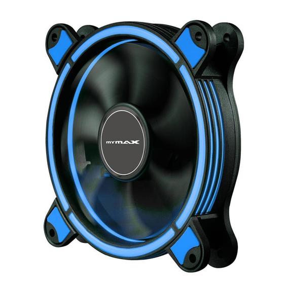 Imagem de Cooler 120mm Led Ring Pc Gamer Fan Led Azul Mymax Spectrum (MYC/FC-SP12025/BL)