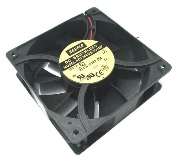 Imagem de Cooler 48v 120x120x38 rolamento 0.36 amp 3800 rpm - 181.60 cfm - berflo - ad1248mbf91t 1066