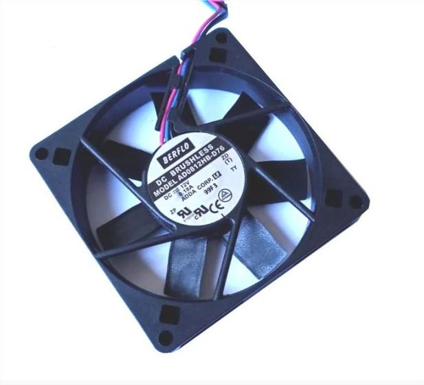 Imagem de Cooler 80x80x15 12v rolamento 0.18 amp 3200rpm - berflo ad0812hbd76 728