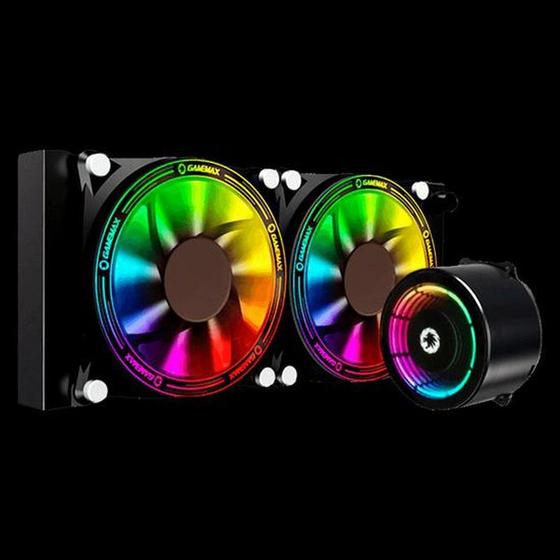 Cooler Água Watercooler Para Processador Gamemax Ice Chill Rainbow 240