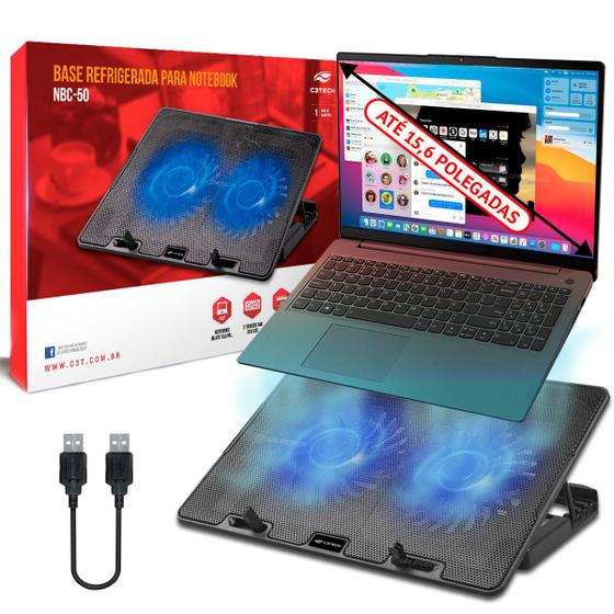 Notebook Einrichten Für Anfänger Windows 10 Cooler Base Suporte Para Notebook NBC-50 Com Led Slim - C3 tech