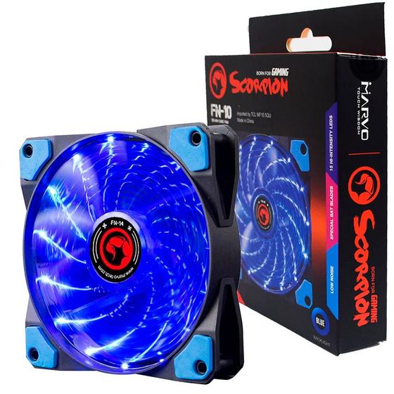 Imagem de COOLER CASE FAN MARVO SCORPION 120mm LED FN-10