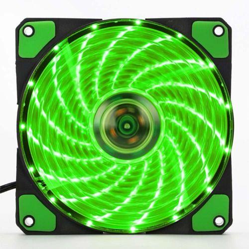 Imagem de Cooler Com Led Verde Gamer Cpu Computador 120mm Satellite