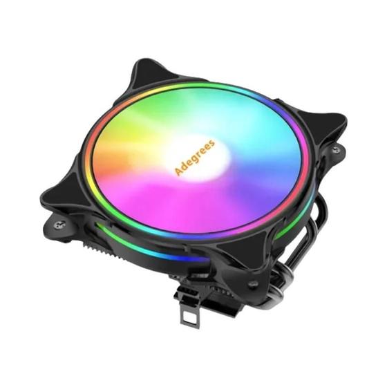Cooler CPU PWM ARGB 120mm com 4 Heatpipes - Compatível com Intel LGA 1366, 1155, 1150, 1151, 1200, 1700 e 2011 Menor preço em Cooler CPU PWM ARGB 120mm com 4 Heatpipes - Compatível com Intel LGA 1366, 1155, 1150, 1151, 1200, 1700 e 2011