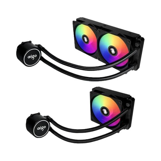 Imagem de Cooler de CPU a Água RGB Aigo ACSE - 120/240mm - Radiador de Dissipador de Calor Líquido