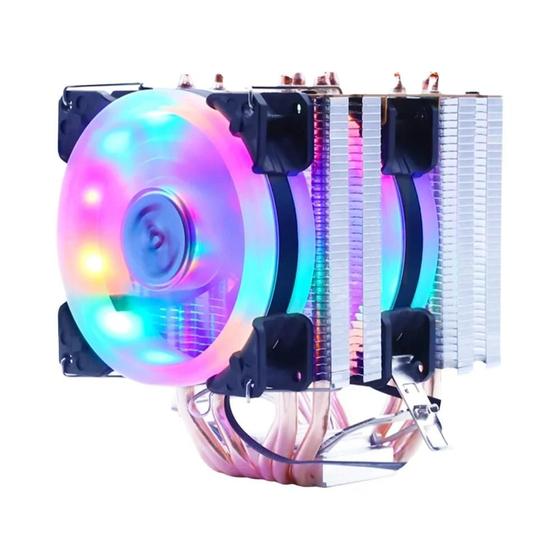 Imagem de Cooler de CPU para Intel e AMD - 6 Heatpipes - LGA 2011-v3, 1700, 1151, AM4, AM3 - PWM 4pin