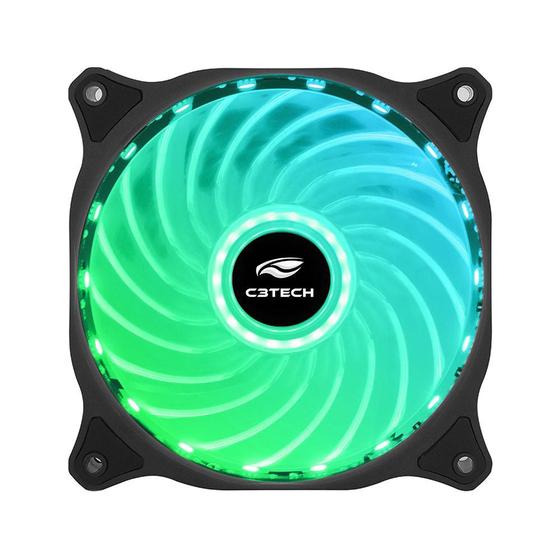 Cooler Fan F9-L150RGB Storm 12cm 18Led C3Tech Menor preço em Cooler Fan F9-L150RGB Storm 12cm 18Led C3Tech