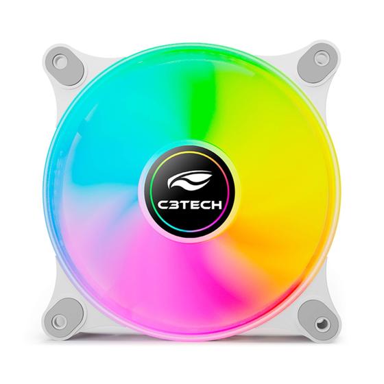 Imagem de Cooler Fan F9-L160WH Branco RGB 12cm C3 TECH - 408230800400