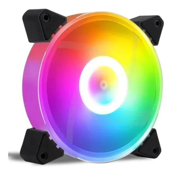 Imagem de Cooler Fan Led Rgb 120mm Ventoinha Para Gabinete Cpu Gamer