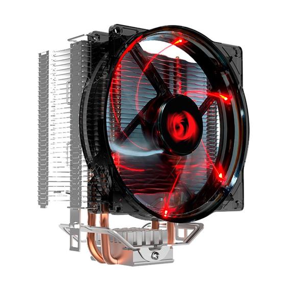Cooler FAN Redragon Reaver, LED Vermelho, 120mm - CC1011 Menor preço em Cooler FAN Redragon Reaver, LED Vermelho, 120mm - CC1011