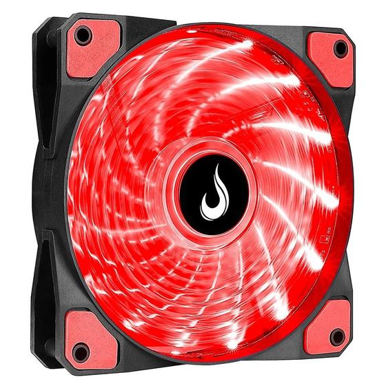 Cooler FAN Rise Mode Wind W1, 120mm, LED Vermelho - RM-WN-01-BR Imagem de Cooler FAN Rise Mode Wind W1, 120mm, LED Vermelho - RM-WN-01-BR