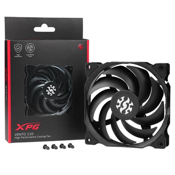 Cooler FAN XPG, 120mm - VENTO120-BKCWW Menor preço em Cooler FAN XPG, 120mm - VENTO120-BKCWW