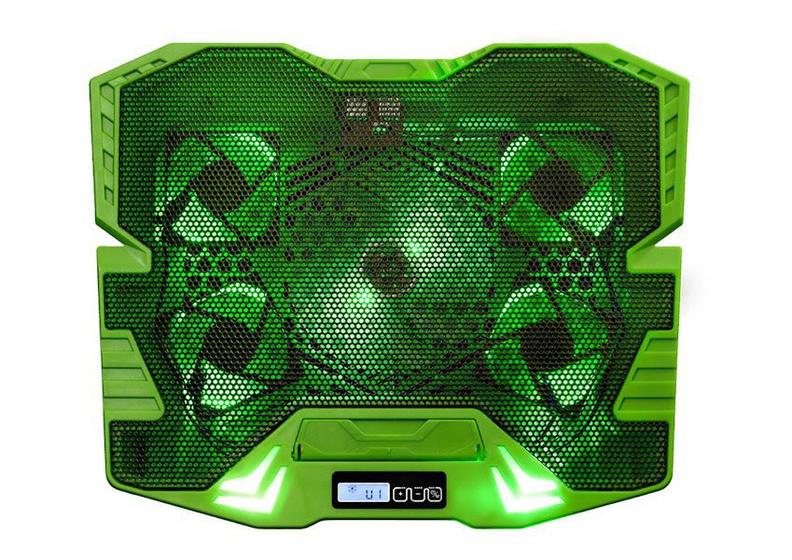 Imagem de COOLER GAMER VERDE COM LED WARRIOr ac292 multilaser