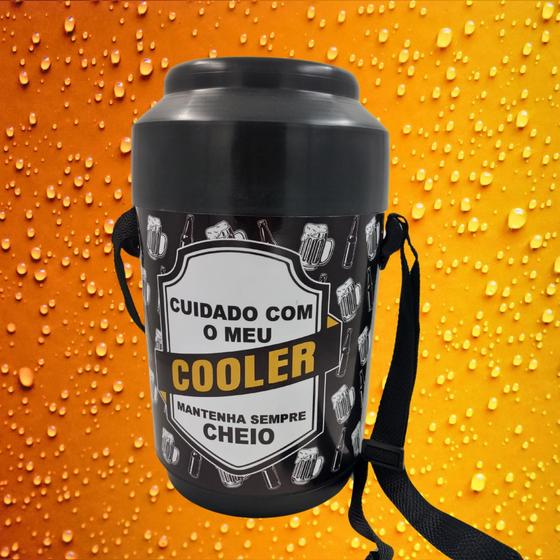 Imagem de Cooler Lata Cerveja Caixa Térmica Redondo 12 Latas Pequeno