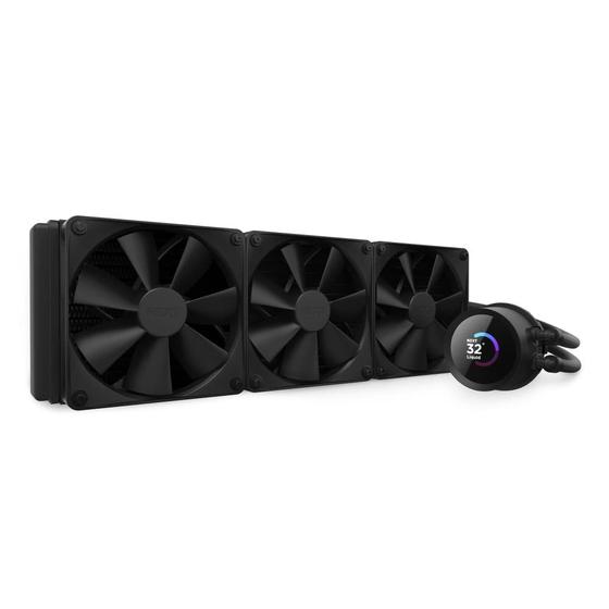 Imagem de Cooler Líquido para CPU NZXT 360mm AIO com Display LCD - Preto