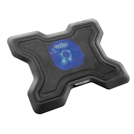 Imagem de Cooler Multilaser AC123 para Notebook Formato de X Suporte em Metal com 2 USB