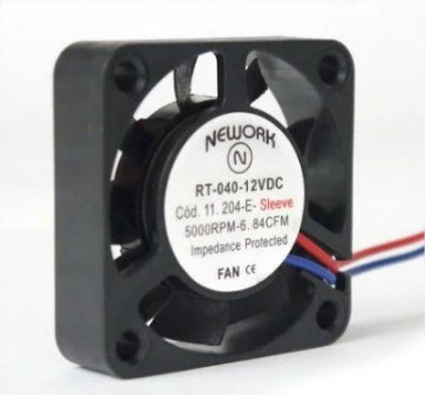 Imagem de Cooler Nework 12V RT-080 14.204E 80X80X25mm BUCHA Amp.: 0,18 RPM: 3000 2 FIOS C/ CONECTOR - 802512B