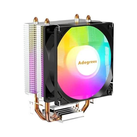 Imagem de Cooler para CPU Intel e AMD - Compatível com LGA 1366, 1151, 1155, 1200, 1700, 2011, AM3, AM4 e AM5 (3pin/4pin PWM)