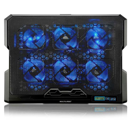 Imagem de Cooler Para Notebook Com 6 Fans E Led Azul Ac282