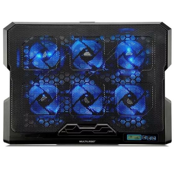 Imagem de Cooler para notebook com 6 fans e led azul ac282