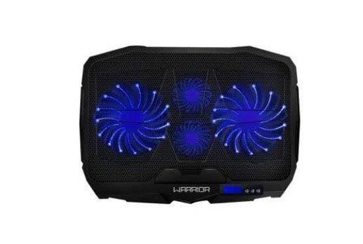 Imagem de Cooler Para Notebook Ingvar Gamer Com Led Azul E 4 Ventoinhas Warrior - Ac332