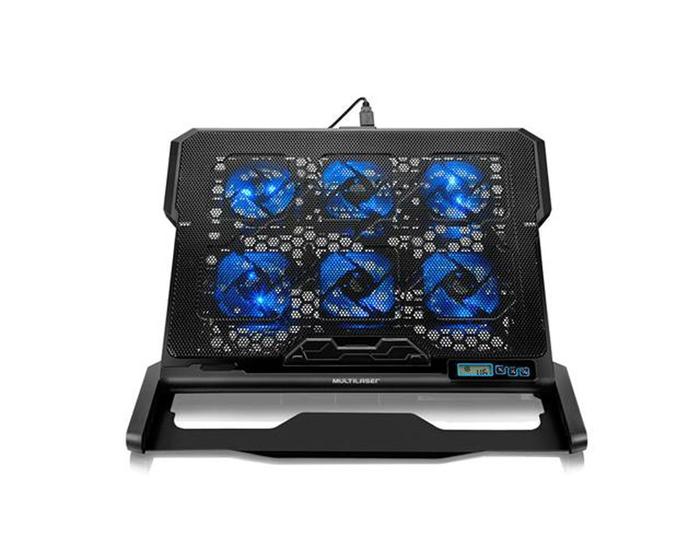 Imagem de Cooler para Notebook Multilaser Com 6 Fans Led Azul Hexa Cooler