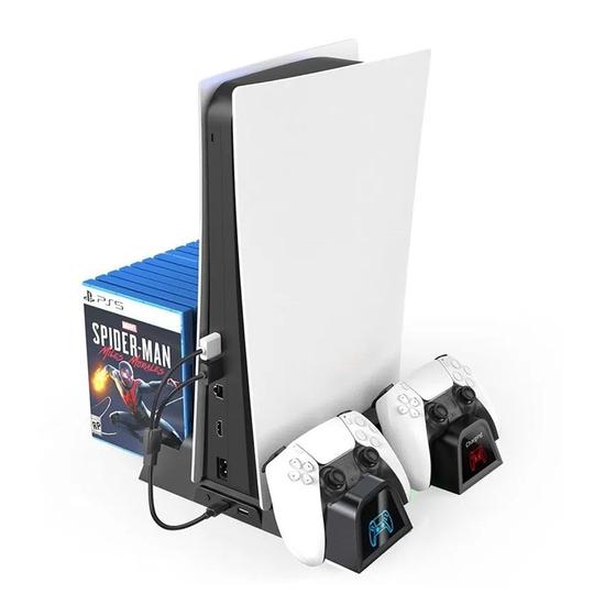 Imagem de Cooler Suporte Ps 5 Com Resfriador/ Carregador De Controles